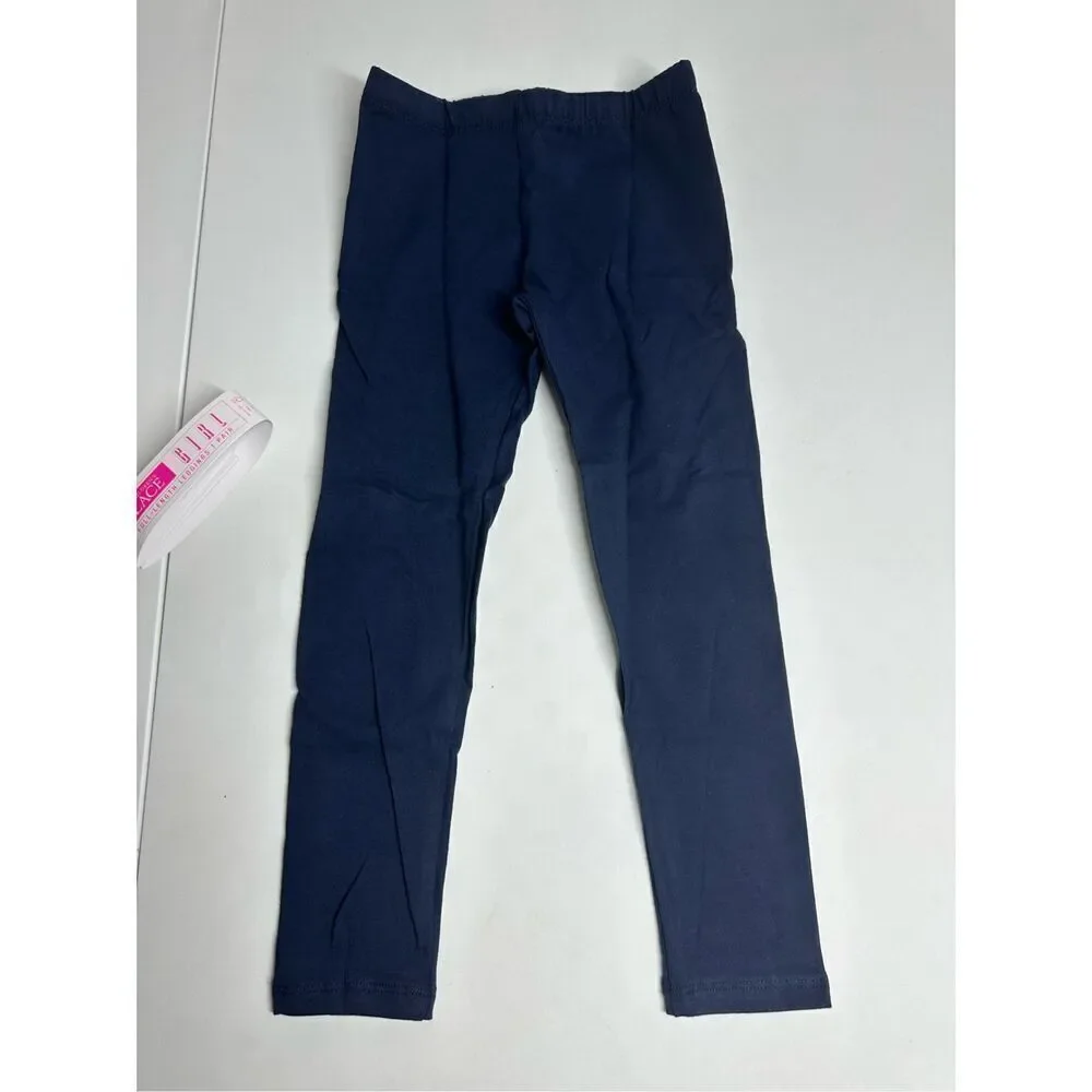 NWT The Children's Place Girl's Full-Length Leggings, Navy, S (5/6)